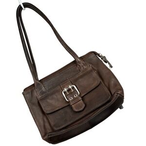 Fossil Leather Shoulder Bag Brown Small Vintage 9x6.5x2 SEE DESCRIPTION